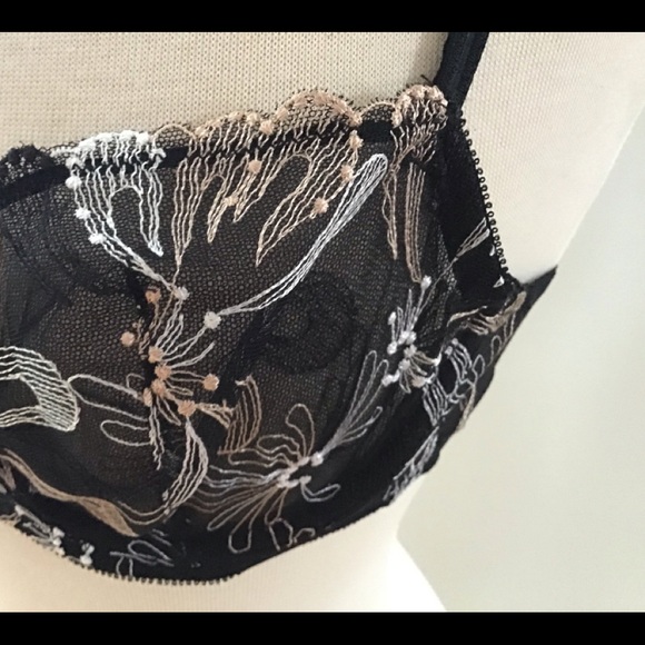 PARAMOUR stunning lace on stretch tulle under wire bra - Picture 4 of 8